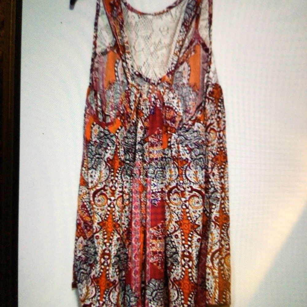 โ๏ธHP๐Free People Count me In Trapeze floral dress - Picture 9 of 10